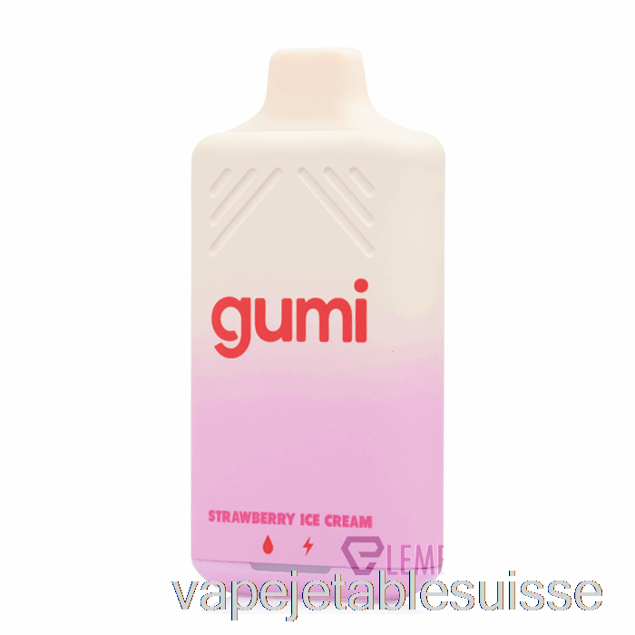 Vape Suisse Gumi Bar 8000 Glace Jetable à La Fraise